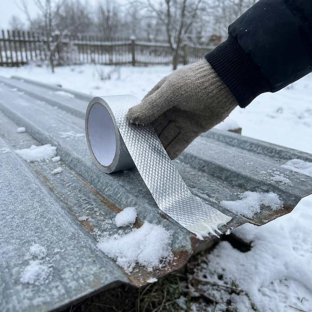 2+1 Banda butilica pentru etansari in sezon rece – aplicare sigura la temperaturi scazute 5 cm x 5 m