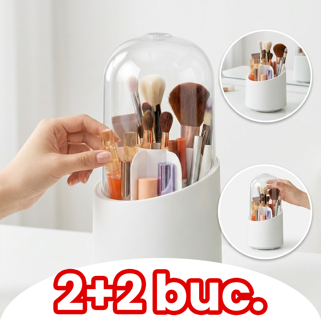 Pachet 1+1 Organizator pentru Pensule de Machiaj – Spațiu Elegant și Organizare Perfectă pentru Produsele Tale Beauty