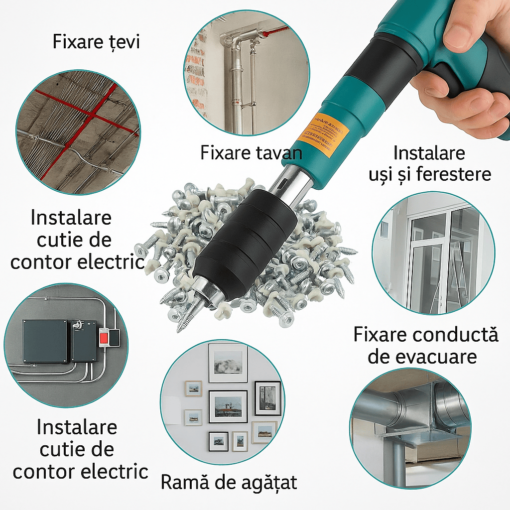 3 Pungi Cuie (150 buc) | Set 3 pungi cuie pentru pistol fixare – ideale pentru renovări complete