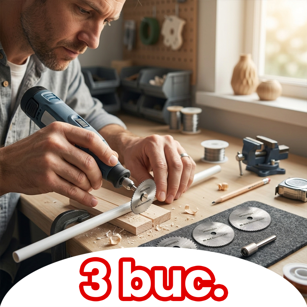 Set Mini Discuri de Tăiat pentru Bormașină Mini Freză – Tăieri Fine, Rapide și Precise