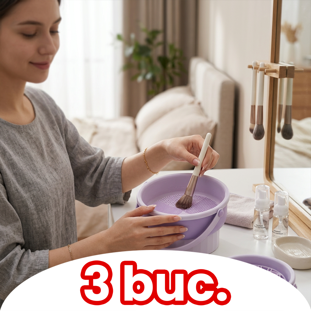 Suport uscare si depozitare pensule machiaj
