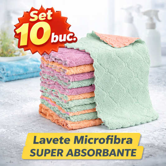 10 Lavete Microfibra