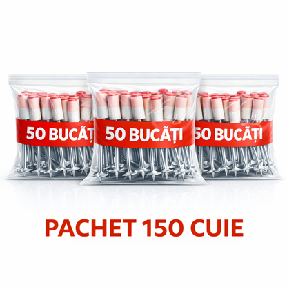 3 Pungi Cuie (150 buc) | Set 3 pungi cuie pentru pistol fixare – ideale pentru renovări complete