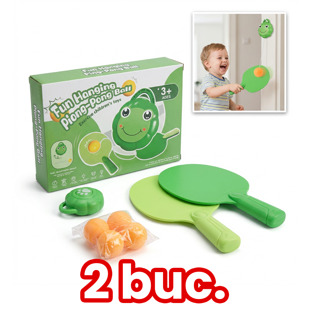 1+1 Palete Tenis Copii | Set Palete Tenis | Activitate Indoor pentru Familie, Copii și Relaxare Activă