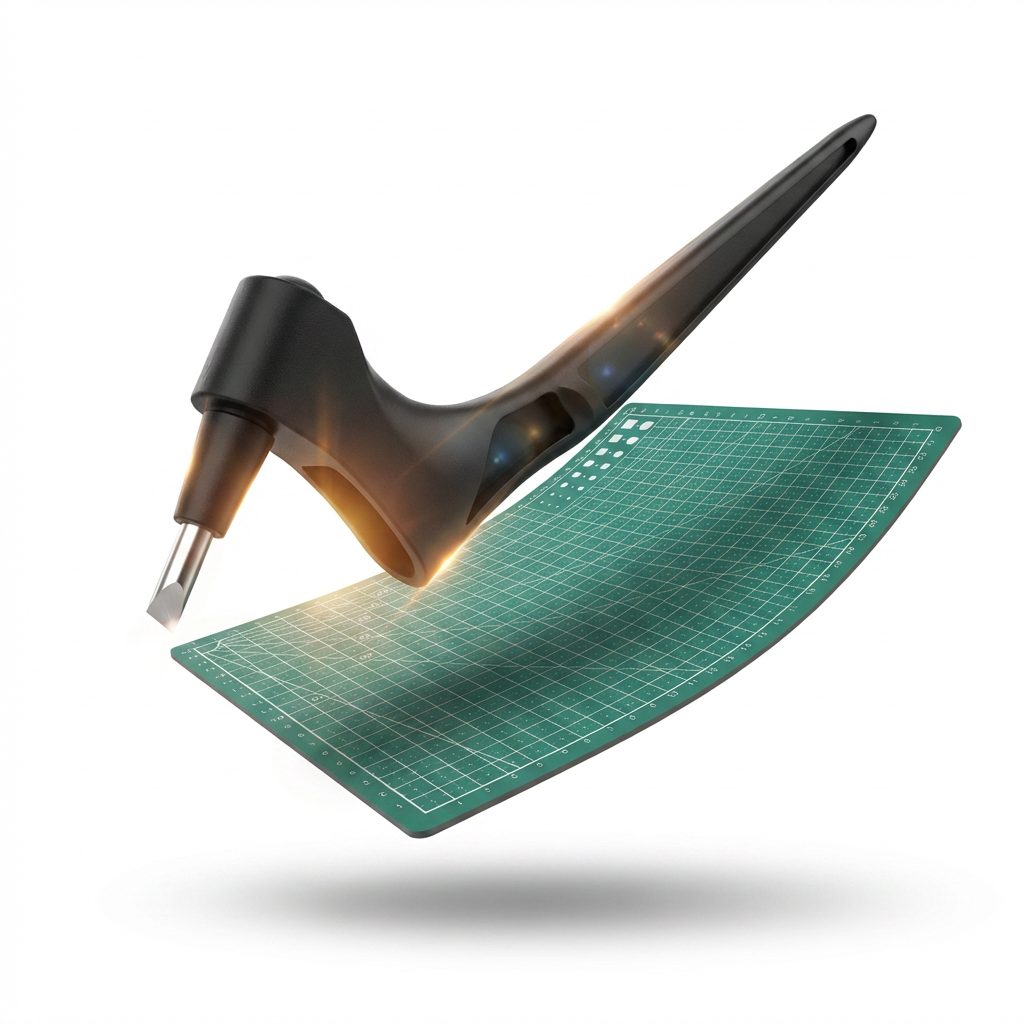 Pachet 1+1 Cutter Precizie cu Lamă Rotativă 360° + Planșă Tăiere A4 – Control Total pentru Proiecte Craft
