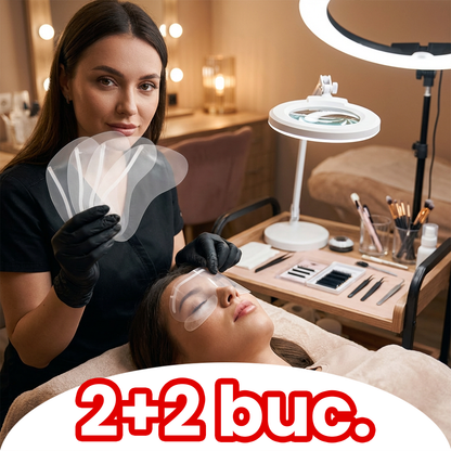 Pachet 1+1 Mască Protecție Gene & Vizieră Ochi – Protecție Completă pentru Rutina Beauty și Proceduri Profesionale