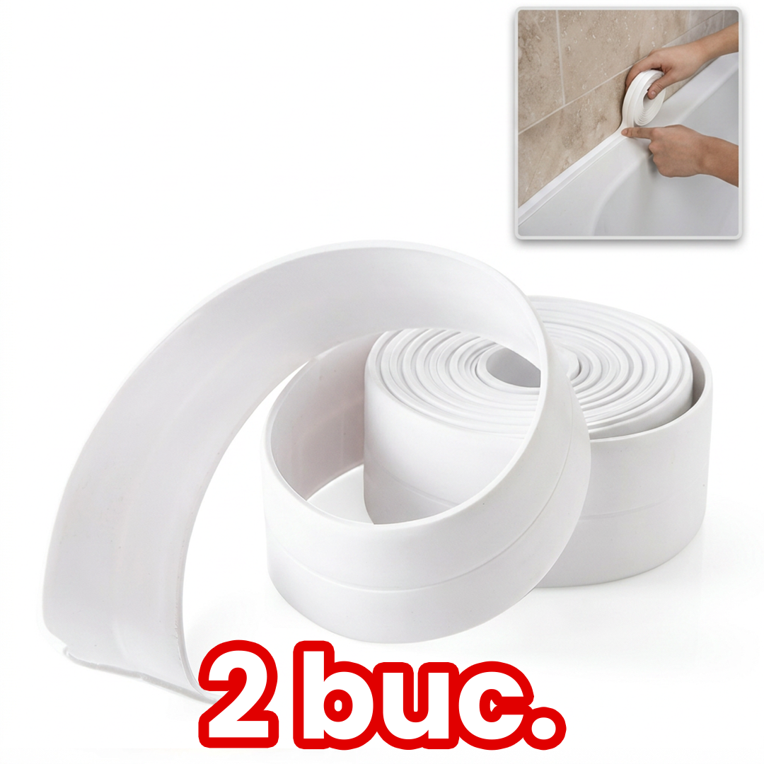Bandă Silicon Autoadezivă pentru Baie si Bucatarie