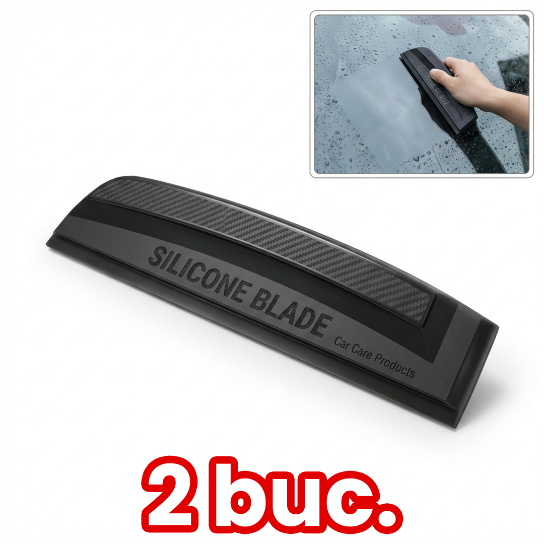Racletă din Silicon pentru Geamuri Auto – Ștergere Perfectă Fără Urme
