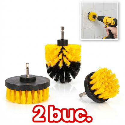 Set 3 Perii de Curățare pentru Bormașină – Curățenie Rapidă Fără Efort