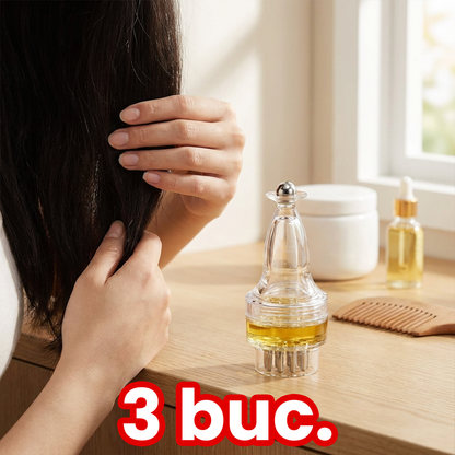 Aplicator Ulei pentru Scalp cu Bilă – Distribuire Uniformă și Masaj Relaxant