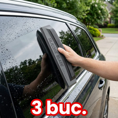 Racletă din Silicon pentru Geamuri Auto – Ștergere Perfectă Fără Urme