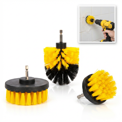 Set 3 Perii de Curățare pentru Bormașină – Curățenie Rapidă Fără Efort