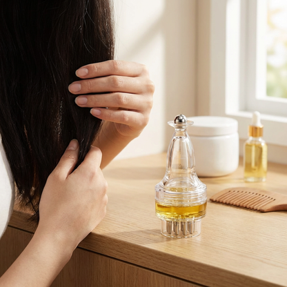 Aplicator Ulei pentru Scalp cu Bilă – Distribuire Uniformă și Masaj Relaxant
