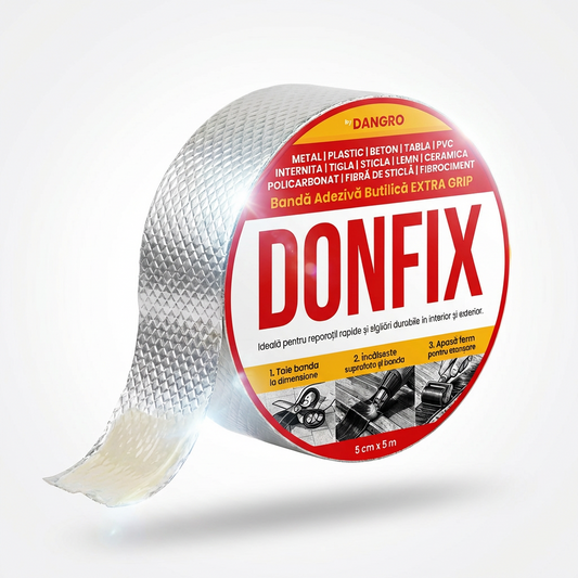 Bandă Adezivă Butilică Profesională 5cm x 5metri | DONFIX