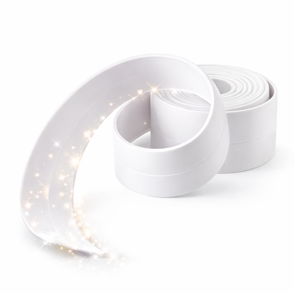 Bandă Autoadezivă Silicon | Blat de Bucătărie, Chiuvetă, Cadă de Baie, Toaletă și Perete