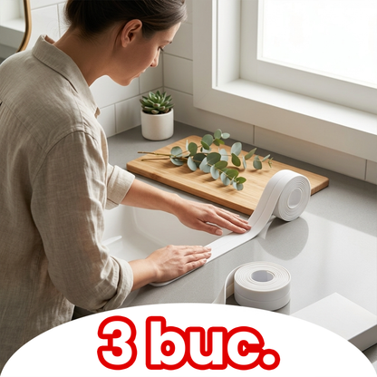 Bandă Silicon Autoadezivă pentru Baie si Bucatarie