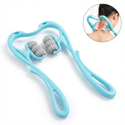 Masajor Cervical Manual cu Role – Relaxare Rapidă pentru Gât și Umeri