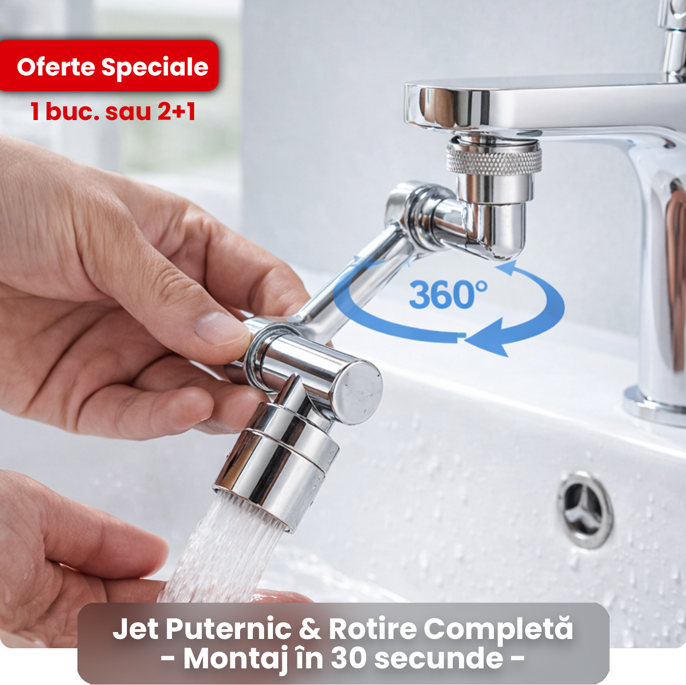 Extensie 360° din Metal pentru Robinet