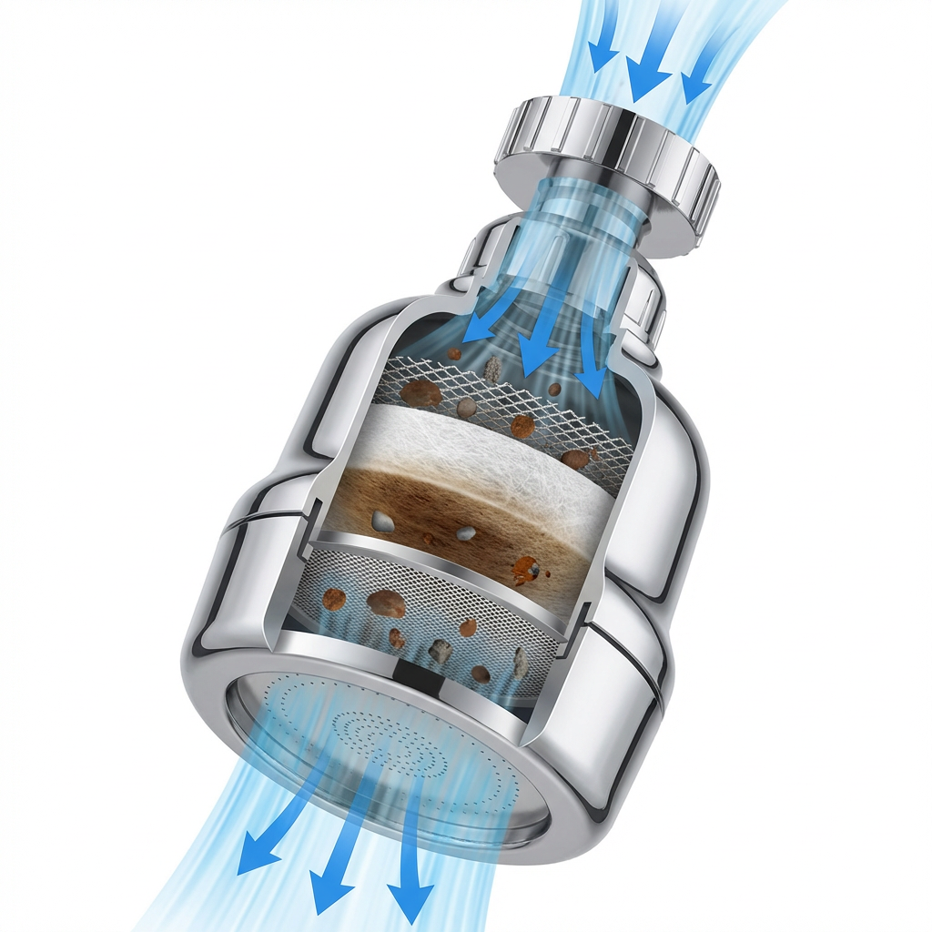 Extensie robinet cu filtru si economisitor de apa – jet eficient, consum redus