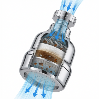 Extensie robinet cu filtru si economisitor de apa – jet eficient, consum redus