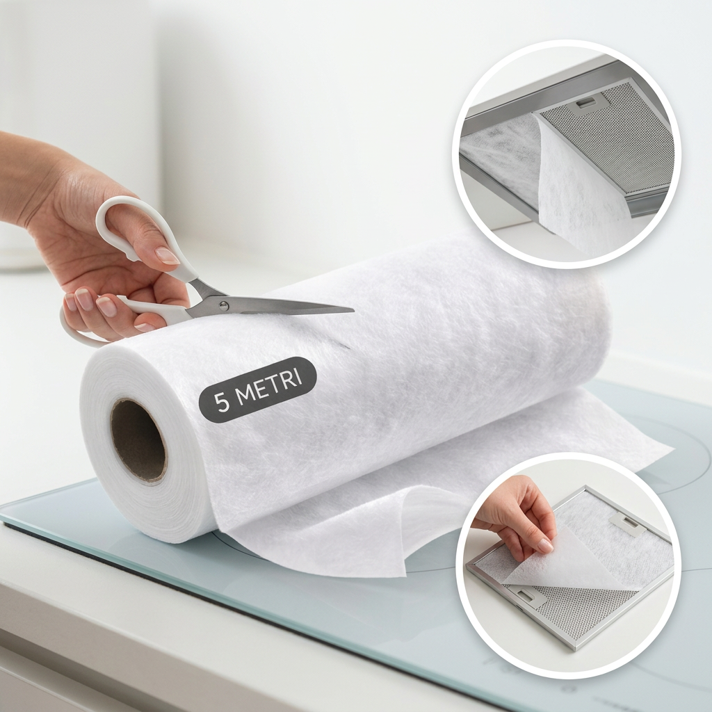 Pachet 1+1 Filtru Hotă Bucătărie 5m – Protecție de Lungă Durată împotriva Grăsimii și Mirosurilor