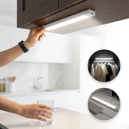 Lampă LED cu Senzor de Mișcare și Magnet – Iluminare Automată Oriunde Ai Nevoie