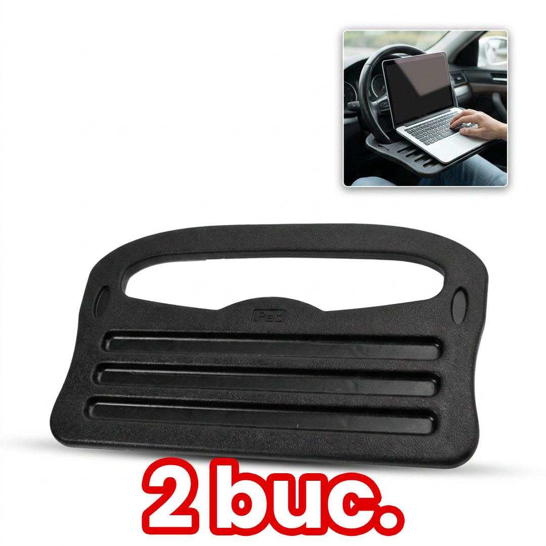 Măsuță pentru Volan Auto Multifuncțională – Birou Portabil pentru Laptop, Mâncare sau Organizare