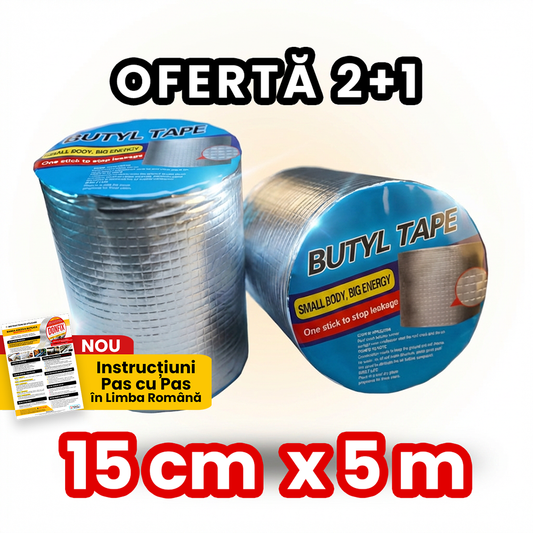 Oferta 2+1 | 15cm LATIME | Banda Adeziva Rezistenta la apa Butilica | JODY