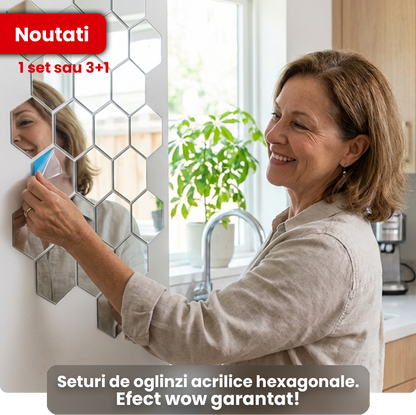 Oglinzi Acrilice Hexagonale