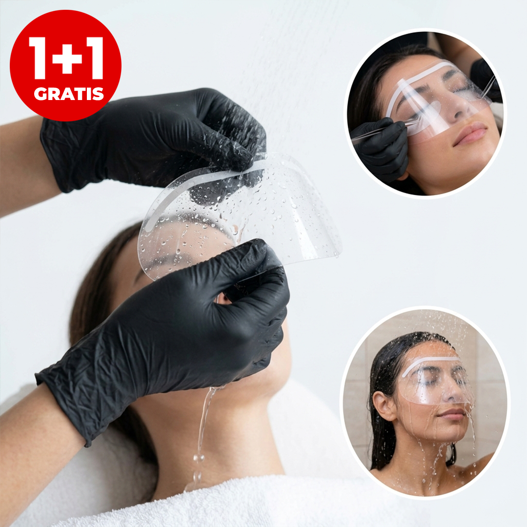 Pachet 1+1 Mască Protecție Gene & Vizieră Ochi – Protecție Completă pentru Rutina Beauty și Proceduri Profesionale