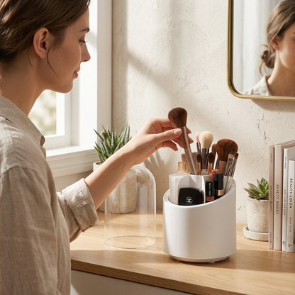 Pachet 1+1 Organizator pentru Pensule de Machiaj – Spațiu Elegant și Organizare Perfectă pentru Produsele Tale Beauty
