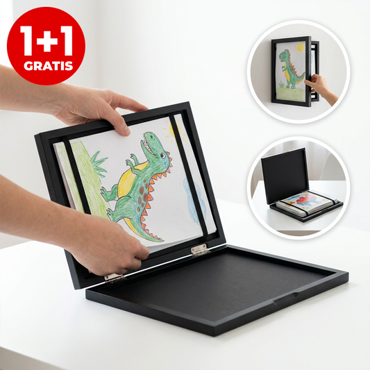 Pachet 1+1 Ramă Amintiri Desene Copii A4 – Organizează și Expune Creativitatea Fără Haos
