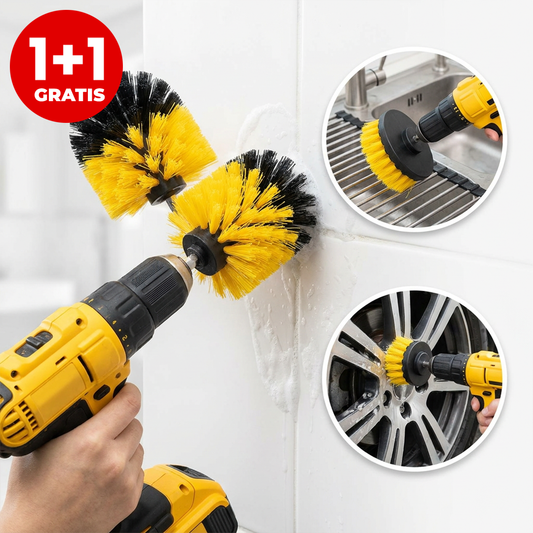 Pachet 1+1 Set 3 Perii de Curățare pentru Bormașină – Curățenie Rapidă și Fără Efort pe Orice Suprafață