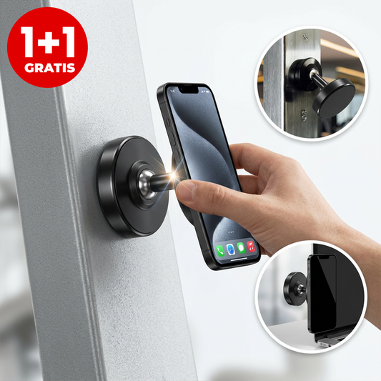 Pachet 1+1 Suport de Telefon cu 2 Magneți – Trepied Magnetic pentru Filmări, Vloguri și Tutoriale