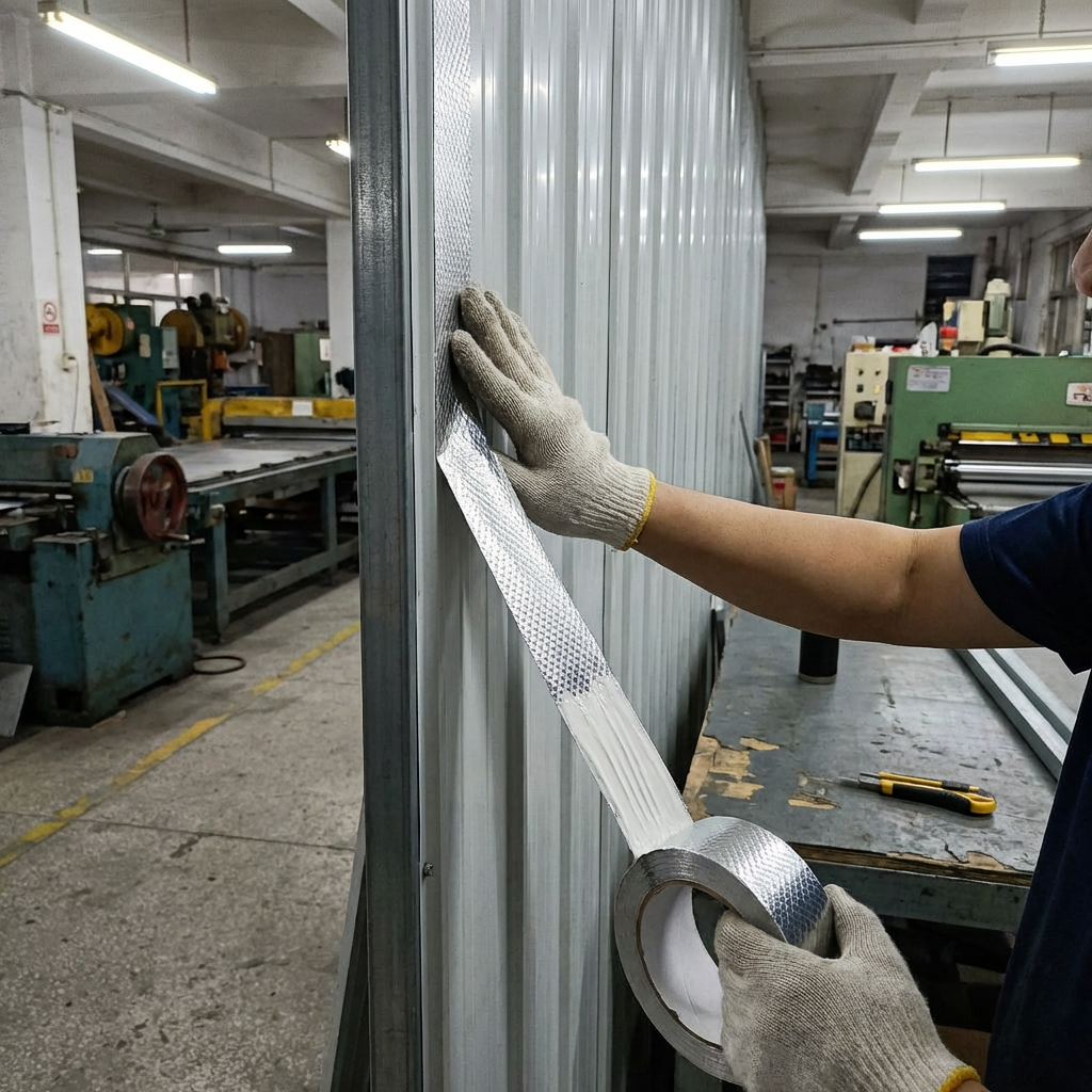2+1 Bandă adeziva butilica industriala pentru metal si tabla – etansare profesionala 5 cm x 5 metri