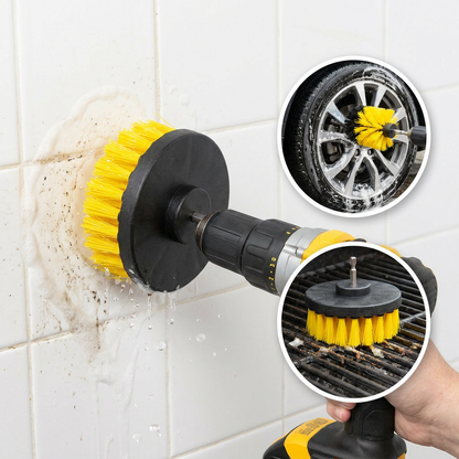 Set 3 Perii de Curățare pentru Bormașină – Curățenie Rapidă Fără Efort