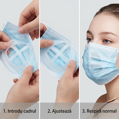 1+1 Set 10 buc. Suport Interior pentru Mască din Silicon – Respiră Mai Ușor, Fără Disconfort