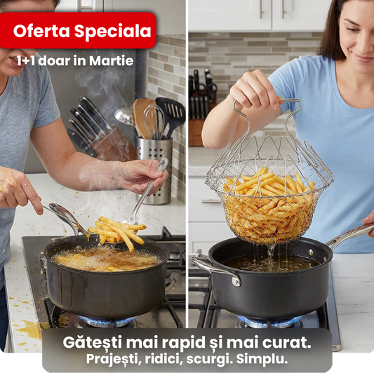 1+1 Coș de Gătit Multifuncțional