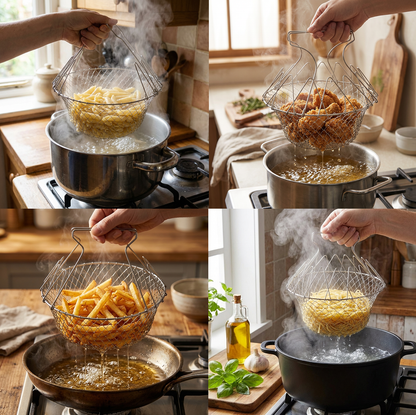 1+1 Coș de Gătit Multifuncțional