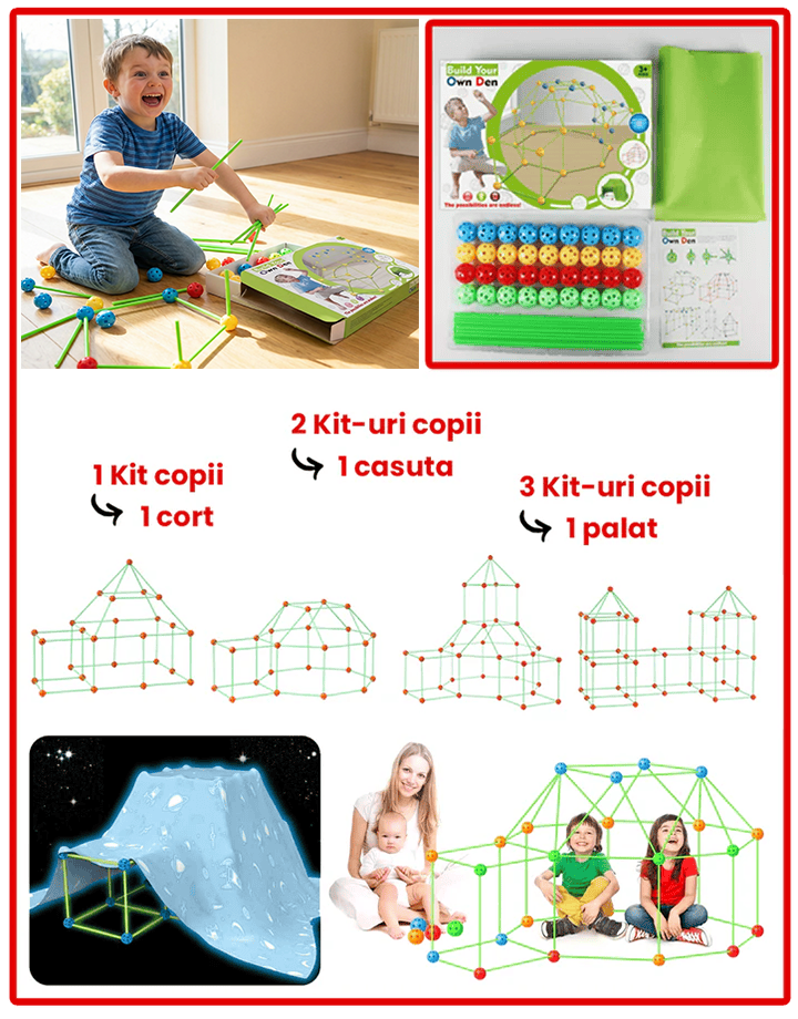 Kit Cort Copii – Construiește Lumea Ta de Joacă Acasă