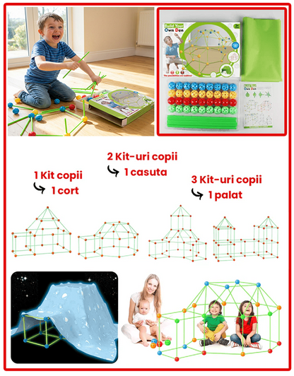Kit Cort Copii – Construiește Lumea Ta de Joacă Acasă
