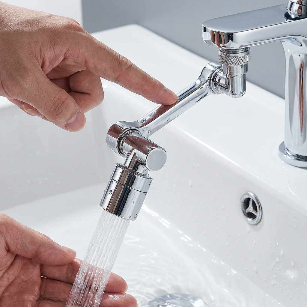 Pachet 1+1 Extensie Robinet 360° din Metal – Control Total al Apei în Bucătărie și Baie