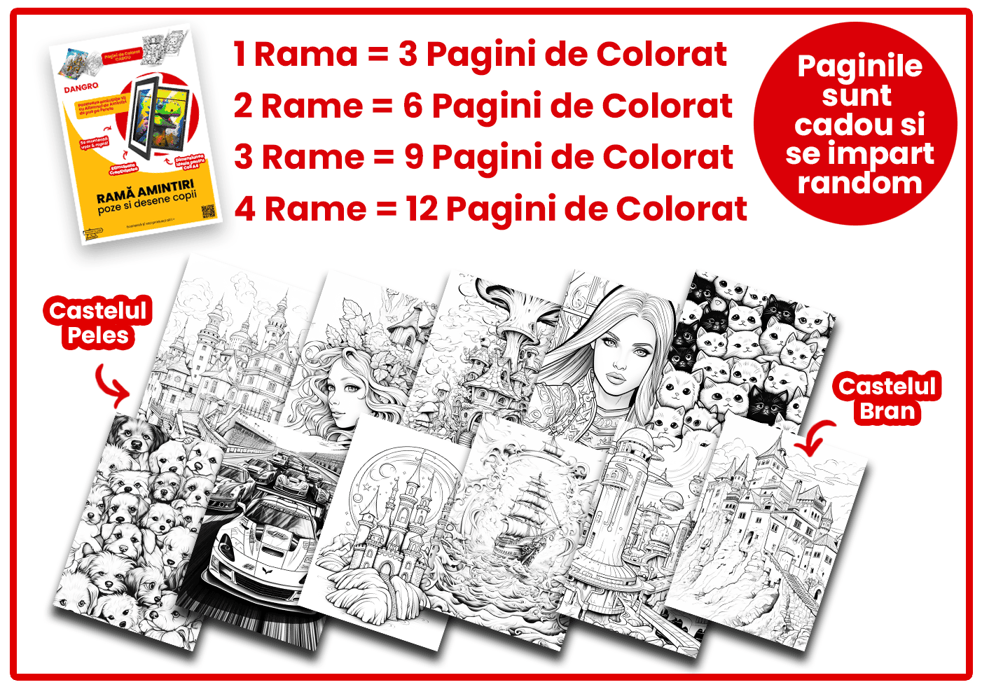Rama Amintiri Desene Copii | Organizator desene copii | Rama Amintiri A4