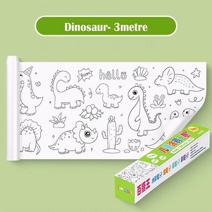 Rola cu Desene de Colorat - Animale