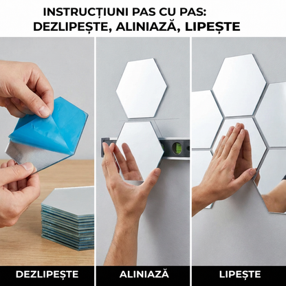 Oglinzi Acrilice Hexagonale