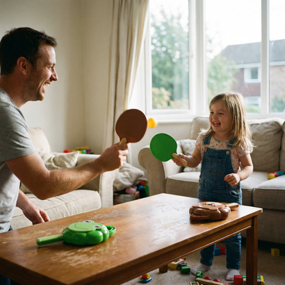 1+1 Palete Tenis Copii | Set Palete Tenis | Activitate Indoor pentru Familie, Copii și Relaxare Activă